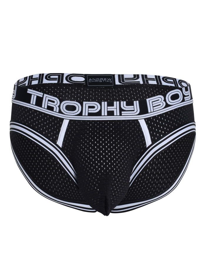 Trophy Boy Mesh Brief - Black