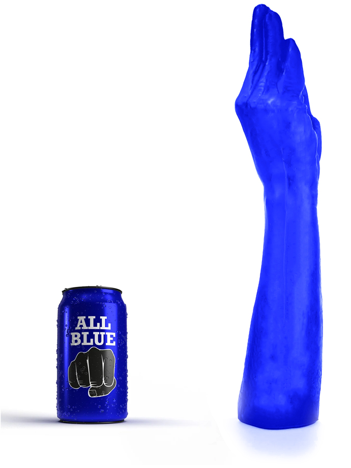 Niebieskie dildo ręka All Blue 21