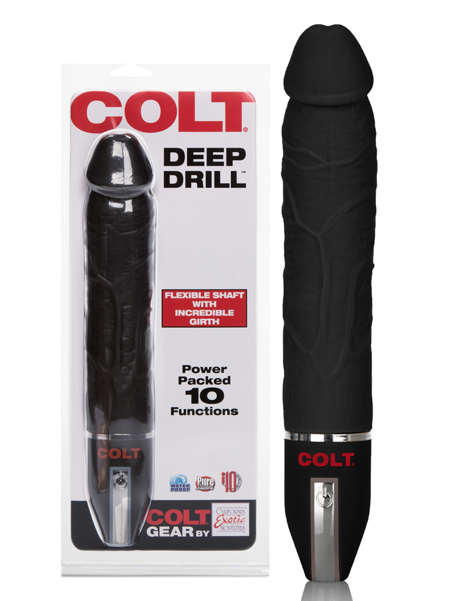 Wibrator analny COLT - Deep Drill - czarny