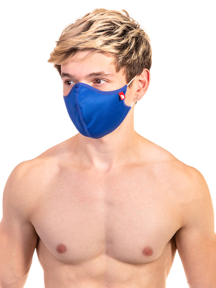 Barcode Berlin - Face Mask Fabric with Filter - Royal
