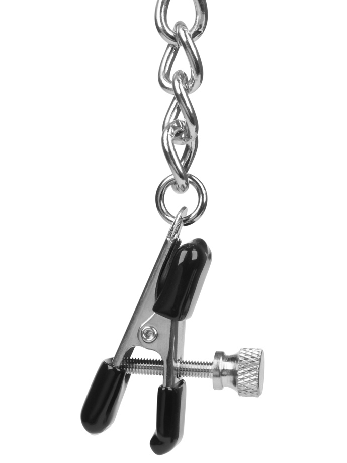 Wide Nipple Clamps with Chain
