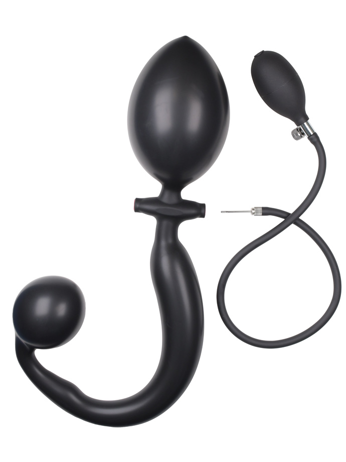 Inflatable Butt Plug - Double Channel Dog Tail
