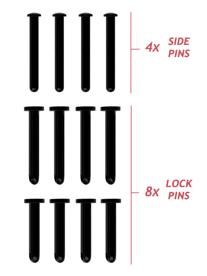 ManCage Spare Pin Set - Black