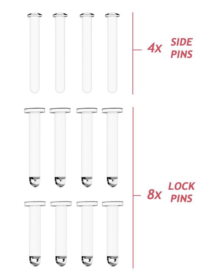 ManCage Spare Pin Set - Transparent