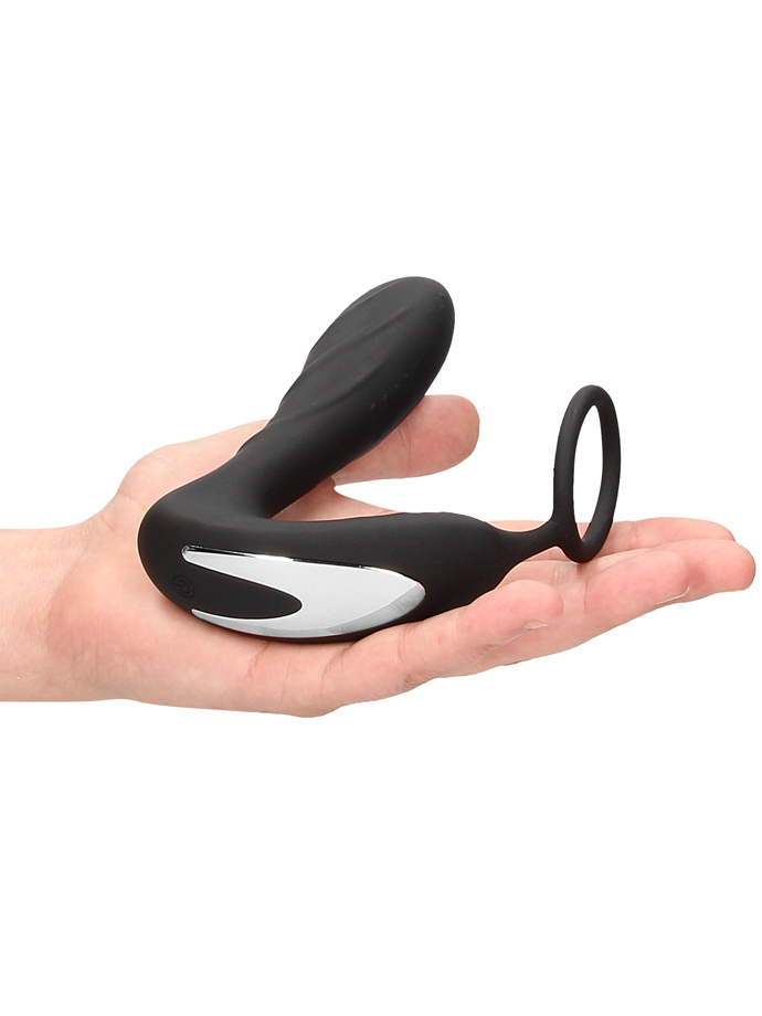 OUCH! E-stim Vibrating Butt Plug Wireless & Cockring