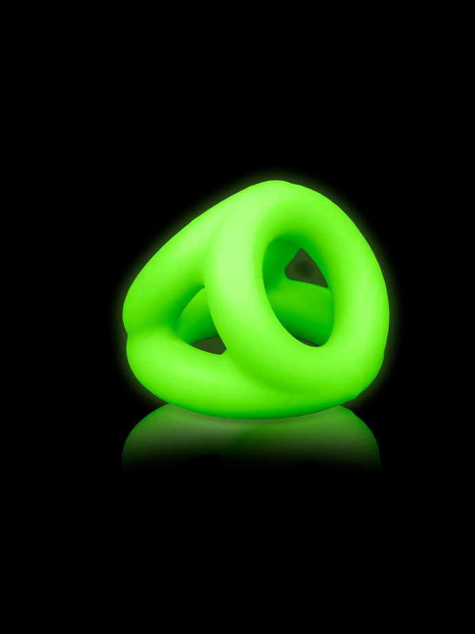 OUCH! Glow in the Dark - Energy Cock Ring & Ball Strap