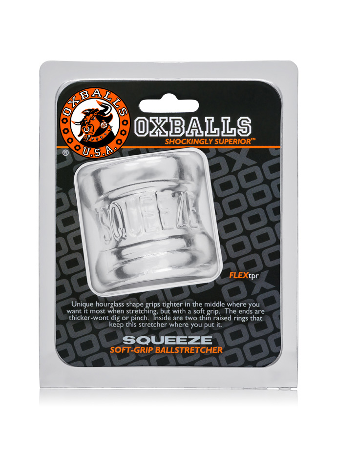 Zacisk na jądra Oxballs Squeeze - przezroczysty