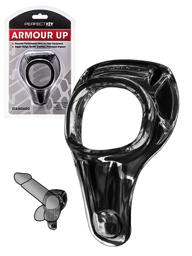 Pierścień erekcyjny Armour Up Sport - czarny