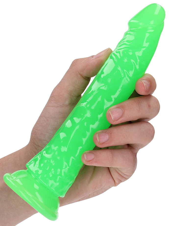 RealRock - Dildo 7 inch without Balls - Glow in the Dark