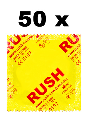 Wygodne prezerwatywy RUSH - 50 sztuk
