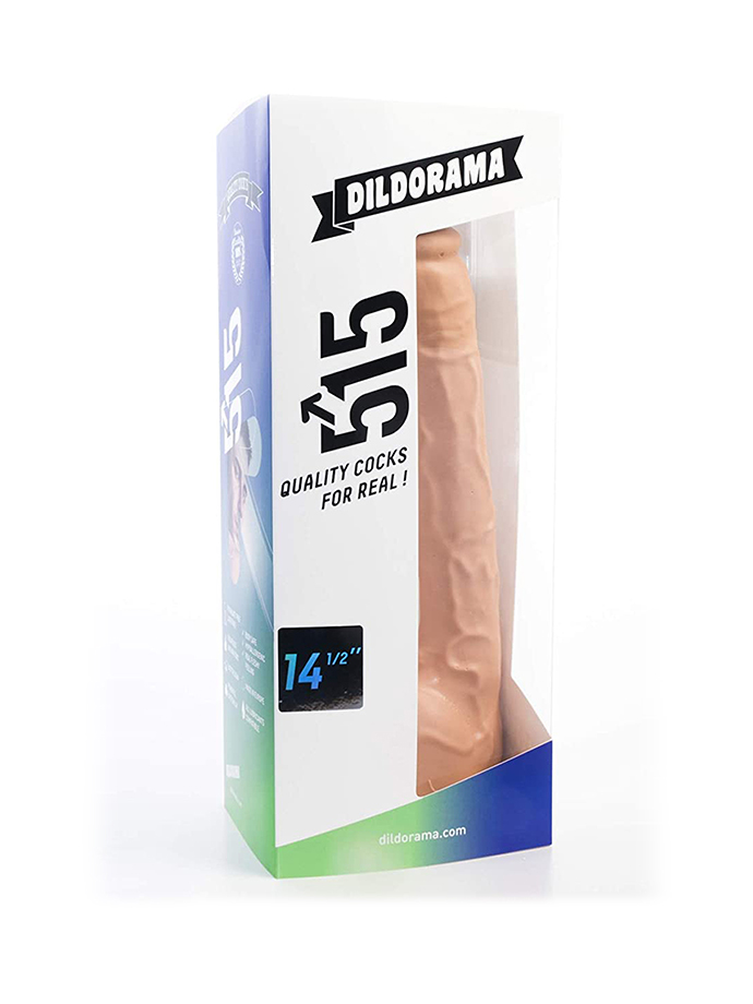 Dildorama 515 line XXL Dildo 14.5 inch Suction - Flesh