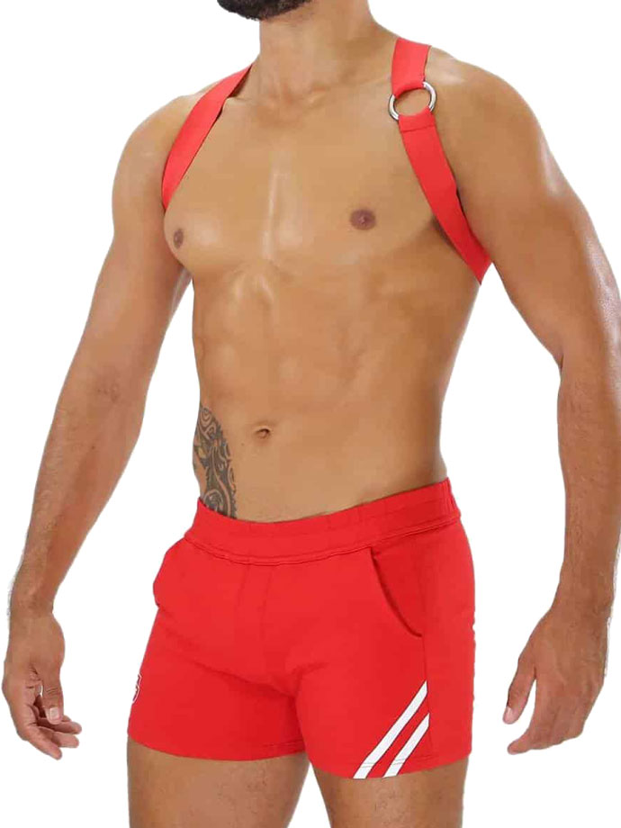 Party Boy Elastic Harness - Red