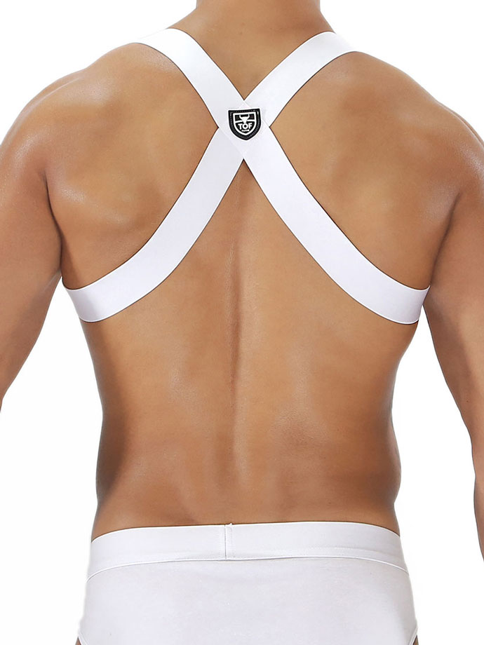 Party Boy Elastic Harness - White