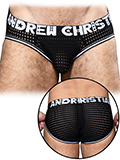 Almost Naked Mesh Brief - Black