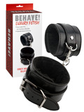 Behave! Luxury Fetish - Obey Me Leather Hand Cuffs