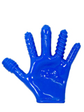 Rękawica do stymulacji analnej Finger-Fuck - niebieska