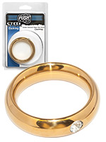 Pierścień erekcyjny Push Steel - Golden Diamond