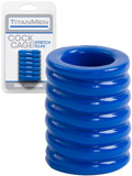 Pierścień erekcyjny Titanmen Cock Cage niebieski